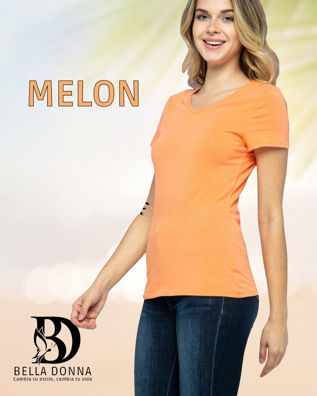 Women's basic V-neck