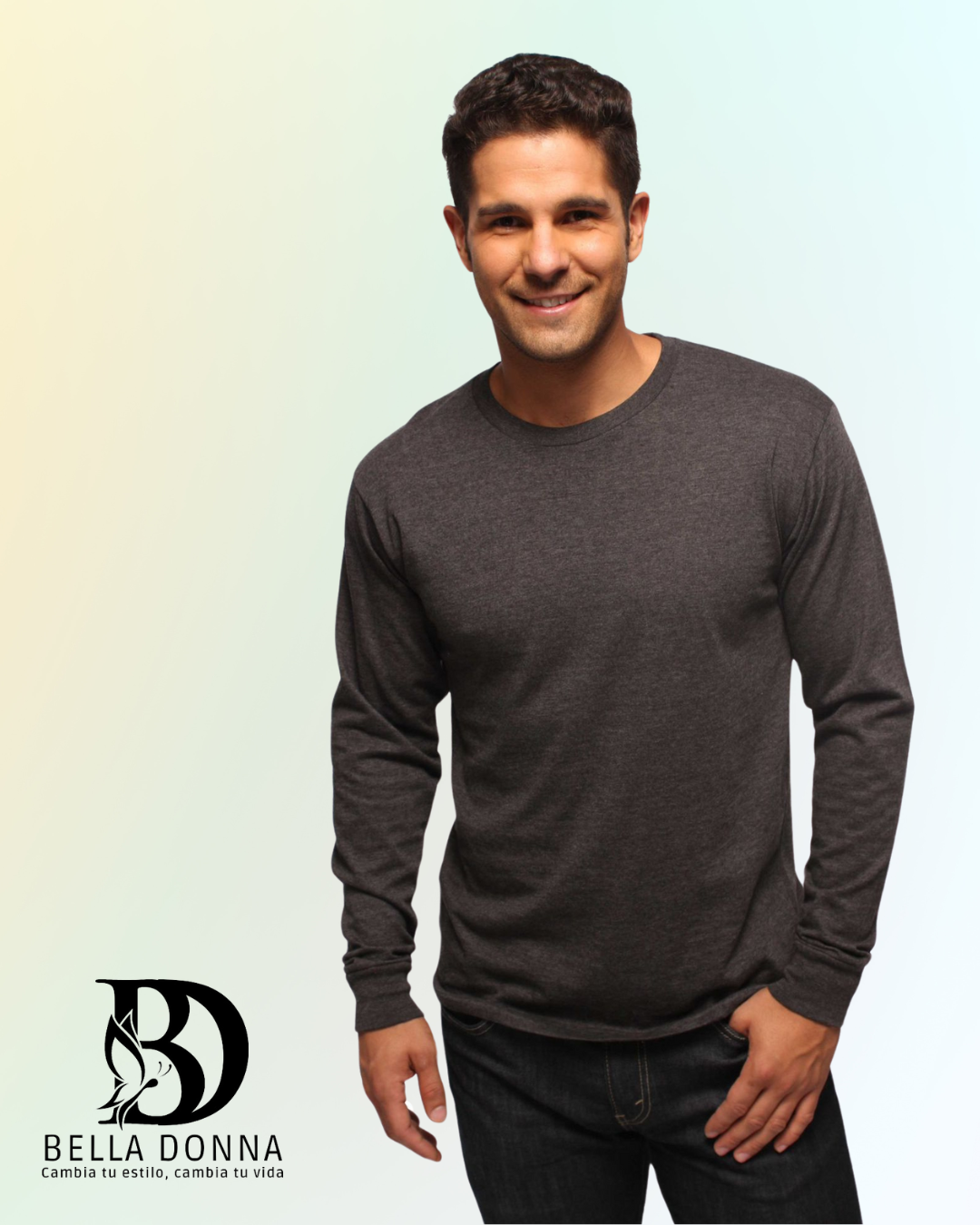 Basic crew neck long sleeve shirt